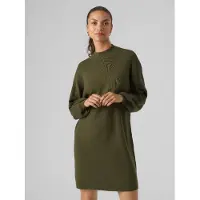 Vero Moda Gebreide jurk 'Nancy' olijfgroen