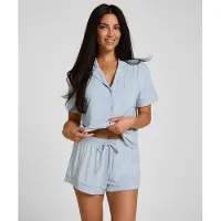 Hunkemoller Korte pyjama lichtblauw