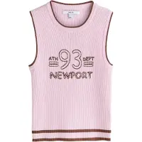 Next Gebreide top bruin / rosa