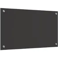 vidaXL Keukenachterwand Donkergrijs 70 x 40 cm gehard glas
