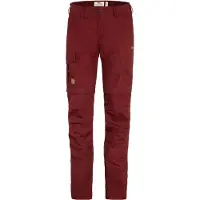 Fjällräven Broek Women Karla Pro Zip off Trousers Bordeaux Red-Maat 42