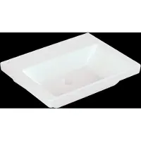 Villeroy & Boch Wastafel subway 3.0 met ceramicplus geen kraangat geen overloop 60x47x16.5 cm stone white