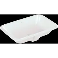 Villeroy & Boch Architectura - Onderbouw wastafel, 57x37 cm, met overloop, alpine wit 5A776001