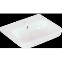 Villeroy & Boch Villeroy en Boch Architectura wastafel onderzijde geslepen 55x47cm met kraangat met overloop wit
