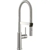 Villeroy & Boch Steel Expert 2.0 - Keukenkraan met flexibele uitloop en uittrekbare sproeikop, roestvrij staal 928000LC