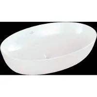 Villeroy & Boch Villeroy en Boch Artis opzetwastafel ovaal 61x41cm zonder overloop ceramic+ wit