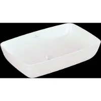 Villeroy & Boch Villeroy en Boch Artis opzetwastafel rechthoekig 58x38cm zonder overloop wit