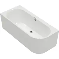 Villeroy & Boch Oberon 2.1 - Bad 18x8 cm, links, alpine wit UBQ180OBN9CL00VD01