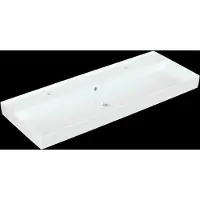 Villeroy & Boch Collaro - Meubelwastafel 120x47 cm, met overloop, 2 kraangaten, alpine wit 4A33C401