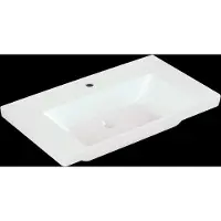Villeroy & Boch Wastafel subway 3.0 met 1 kraangat zonder overloop 80x47x16.5 cm wit alpin