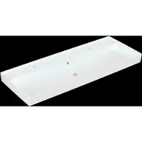 Villeroy & Boch Collaro - Meubelwastafel 120x47 cm, met overloop, 2 kraangaten, CeramicPlus, alpine wit 4A33C4R1