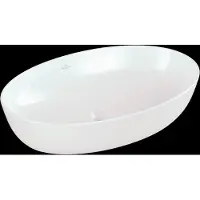 Villeroy & Boch Villeroy en Boch Artis opzetwastafel ovaal 61x41cm zonder overloop wit
