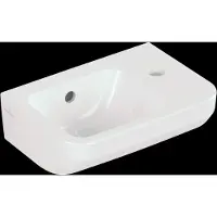 Villeroy & Boch Villeroy en Boch Architectura fontein met kraangat rechts met overloop 36x26cm wit SHOWROOMMODEL