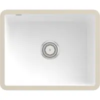 Villeroy & Boch Subway - Keramische spoelbak 55x44 cm incl. afvoergarnituur, CeramicPlus, alpine wit 331001R1