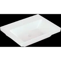 Villeroy & Boch Wastafel subway 3.0 met ceramicplus geen kraangat geen overloop 60x47x16.5 cm stone white