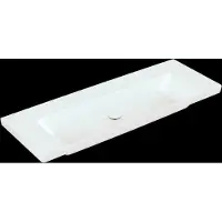 Villeroy & Boch Wastafel Subway 3.0 Met CeramicPlus 0 Kraangaten Zonder Overloop 130x47x16.5 cm Wit Alpin
