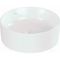 Villeroy & Boch Collaro - Waskom op blad, diameter 40 cm, CeramicPlus, alpine wit 4A1840R1