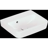Villeroy & Boch O.novo fontein zonder kraangat met overloop en geslepen achter- en onderkant 45 x 37 cm, wit alpin