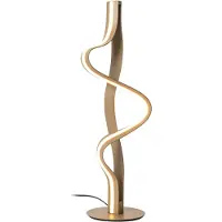 Lucide Tafellamp Lambada krul champagne