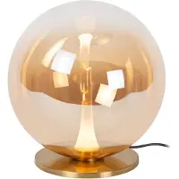 Lucide GISELA - Tafellamp - Ø 30 cm - LED Dimb. - 1x12W 2500K - Amber | Premium