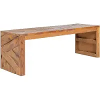 vidaXL Tv-meubel 110x60x38 cm massief teakhout
