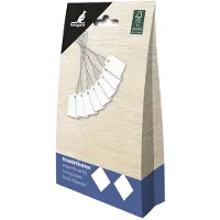 Kangaro draadetiketten - 28x43mm - wit - doos a 250 stuks - prijskaartjes met koord