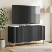 Prolenta Maison Exclusive - TV-meubels, 99 x 34,5 x 50 cm, zwart, houtvezel