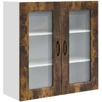 vidaXL Vaatwasserpaneel Kalmar Rook Eiken 80 x 31 x 80 cm Bewerkt hout