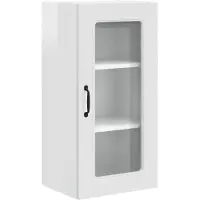 vidaXL Vaatwasserfront Kalmar, hoogglanz wit, 40 x 31 x 80 cm