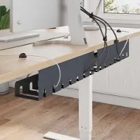 Prolenta Maison Exclusive - Kabelorganizer voor onder het bureau, 2 stuks, antraciet