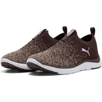 Puma Softride Premier Slip-On Knit Hardloopschoenen Dames 309834 20 Chocolate -Gray
