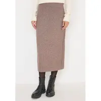 Cecil Dames Rok met gestructureerde details - Bruin - XL