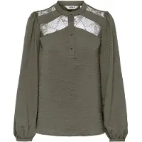 ONLY - ONLYOHANNA LIFE FR L/S LACE TOP WVN CS - Meisjes - Blouses
