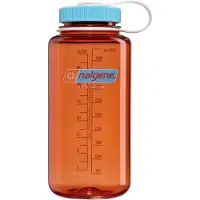 Nalgene - Wide Mouth Bottle - drinkfles - waterfles - 1000ml - BPA free - SUSTAIN - Flame w/Blue Atoll NIEUW