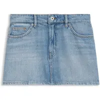 HUGO Minirok van blauw denim in 5-pocket-model