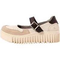 Art Dames Leren schoenen 1515 Brighton beige, zwart (41), Leer, 3 tot 5 cm, Gesp, Casual 1151511VI003_0MU