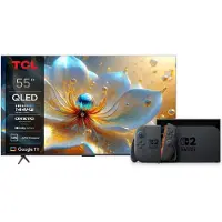 TCL [Gaming-bundel] 55T8C 55 inch 4K QLED 144Hz Smart TV + Nintendo Switch 2-console EU