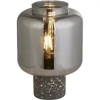 Searchlight Tafellamp X Vessel, alu / grijs / zink, Woon-/ Eetkamer, Beton, Modern, Tafellamp