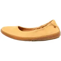 El naturalista Dames Leren ballerina schoenen N5300 Koraal geel (38), Leer, Plat, Geen, Casual 253004F50005_024