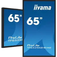 Iiyama TF6539AS-B1AG, , 163,9 cm (64,5"), TF6539AS-B1AG, 16:9, M-Touch, 2xHDMI+DP (verzendt via transportbedrijf)