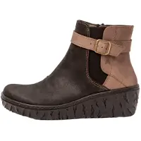El naturalista Dames Leren enkellaarsjes N5133 zwart (36), Leer, 5 tot 8 cm, Ritssluiting, Casual 251331UU0005_001