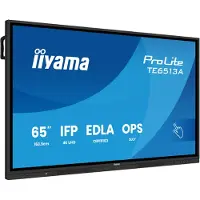Iiyama TE6513A-B1AG beeldkrant Interactief flatscreen 163,8 cm (64.5") Wifi 500 cd/m² 4K Ultra HD Zwart Touchscreen Type processor Android 18/7