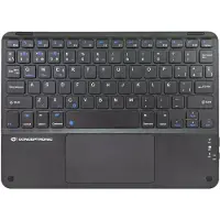 Conceptronic TOBIN01BES, draadloos toetsenbord, Spaans toetsenbordindeling, 10 inch, zwart