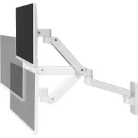Ergotron 45-683-290 Wandbeugel voor monitor Aantal monteerbare displays: 1 Display(s) 86,4 cm (34) Wit In hoogte verstelbaar, Kantelbaar