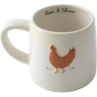 OEM Keramische mokken - Landelijke stijl - Geschenkverpakking - Illustratie van een rund