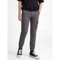 Jack & Jones Junior Broek 'Paul' donkergrijs