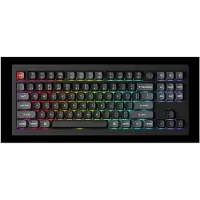 Keychron V3 Ultra 8K - Mechanisch Toetsenbord - Draadloos - US QWERTY - 80% - Banana Switch - Zwart