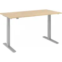 Hjh OFFICE PRO XMKA 16 S - 160 x 80 Eiken Tafelhoogte I Elektrisch in hoogte verstelbaar