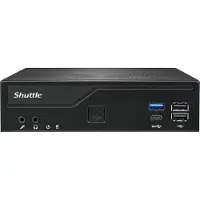 Shuttle Computer Group Shuttle XPС slim DH610V2 + 8GB DDR5, computer met een volume van 1,35 liter, mini barebone PC, Intel H610, LGA 1700, DDR5-SDRAM, 120 W