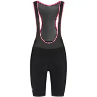 Rogelli Core Dames Korte Fietsbroek - Bretels - Zeem - Zwart/Roze